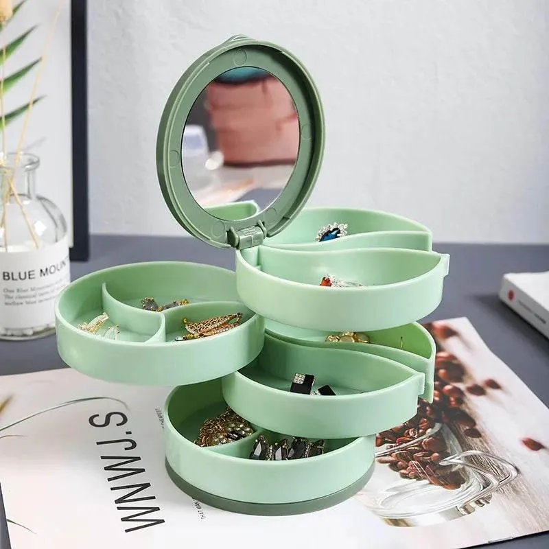 Jewelry Organizer - Multi-Layer Rotating Storage Solutions