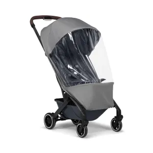 Joolz AER  Buggy Rain Cover - Windproof & Waterproof Winter Stroller Accessory - Clear Baby Travel Weather Shield for Sun, Dust, and Snow Protection - Compact and Easy Storage - Grey