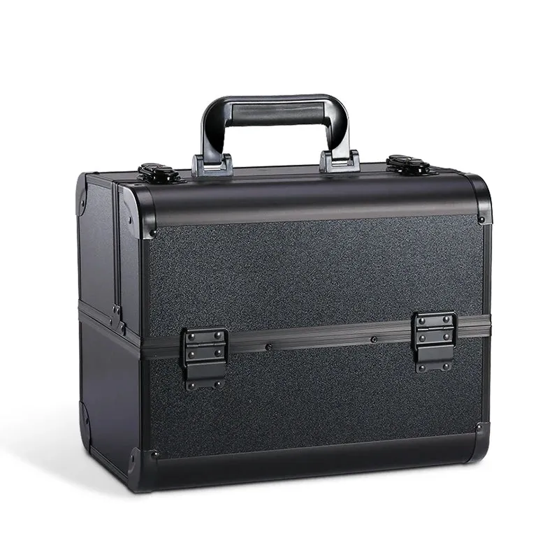 Kawaii Makeup Train Case 🎀✨ | Adjustable 4-Tray Organizer with Lockable Compartments 💖💄