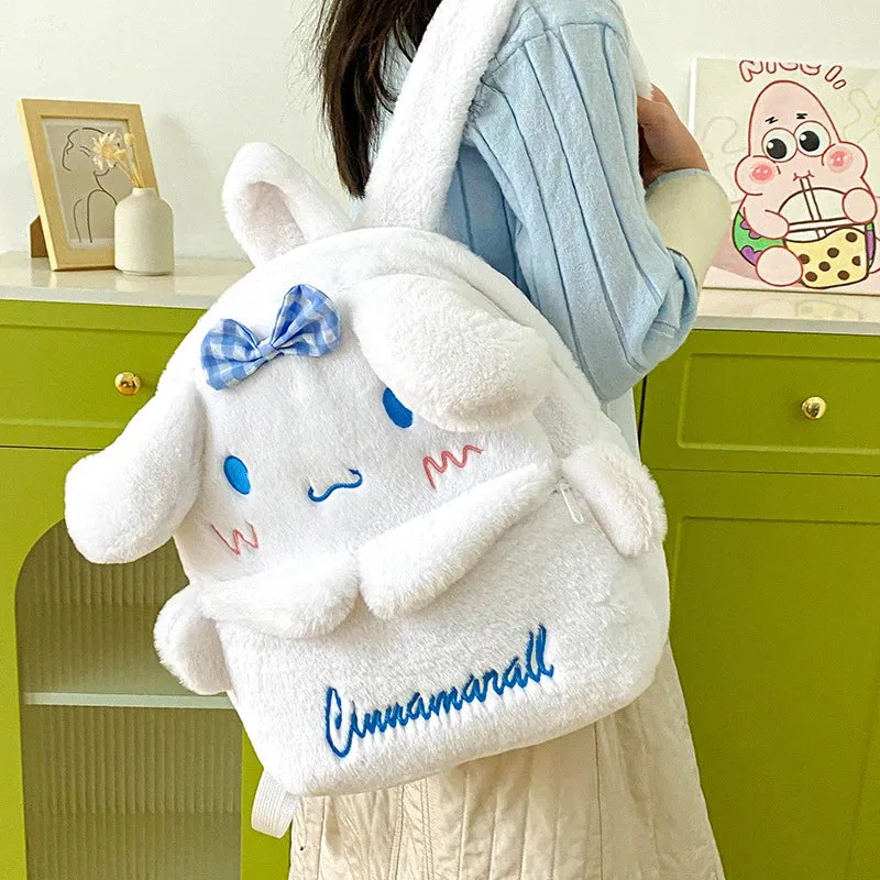 Kawaii Sanrio Plush Backpack Collection for Girls