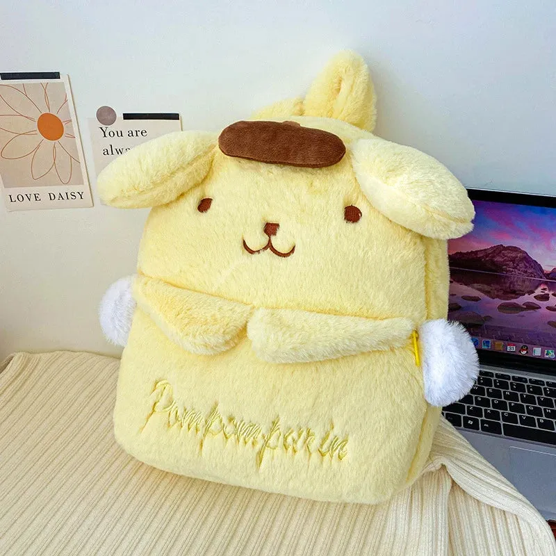 Kawaii Sanrio Plush Backpack Collection for Girls