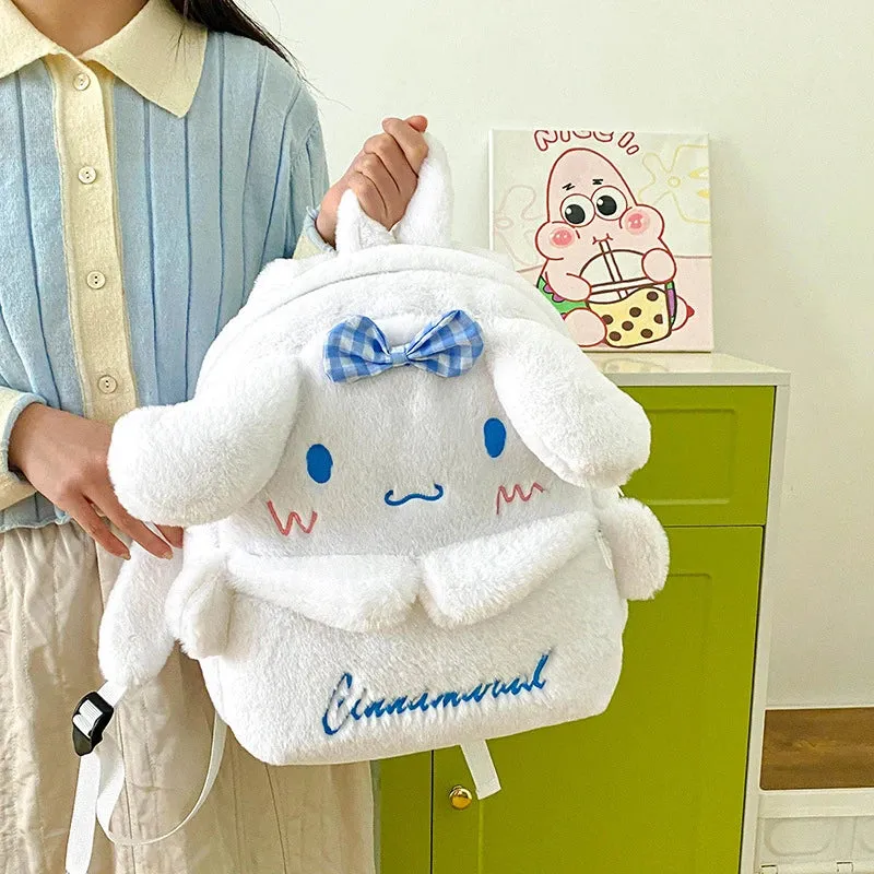 Kawaii Sanrio Plush Backpack Collection for Girls