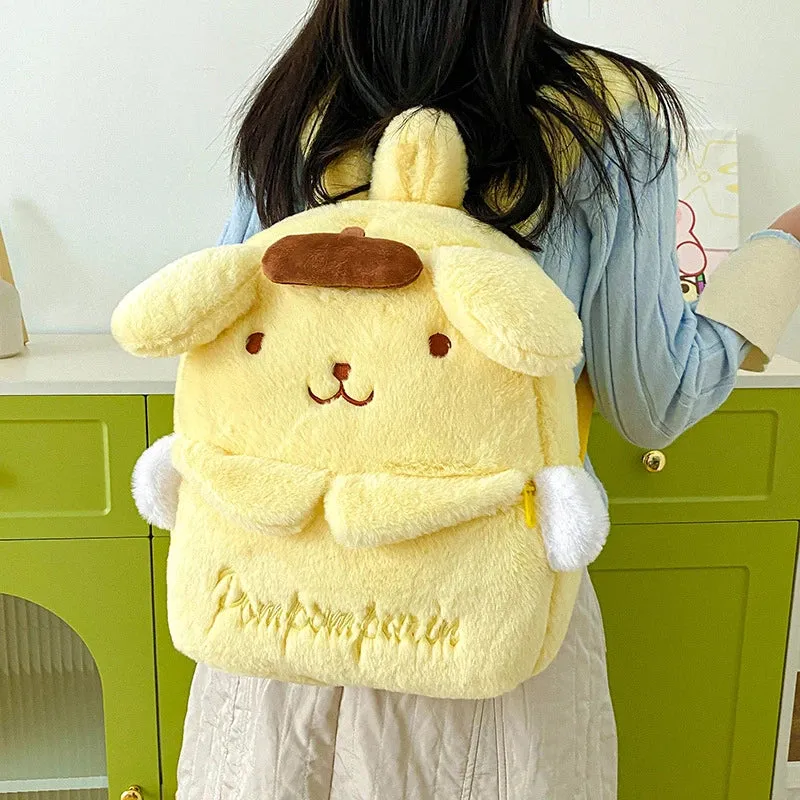 Kawaii Sanrio Plush Backpack Collection for Girls