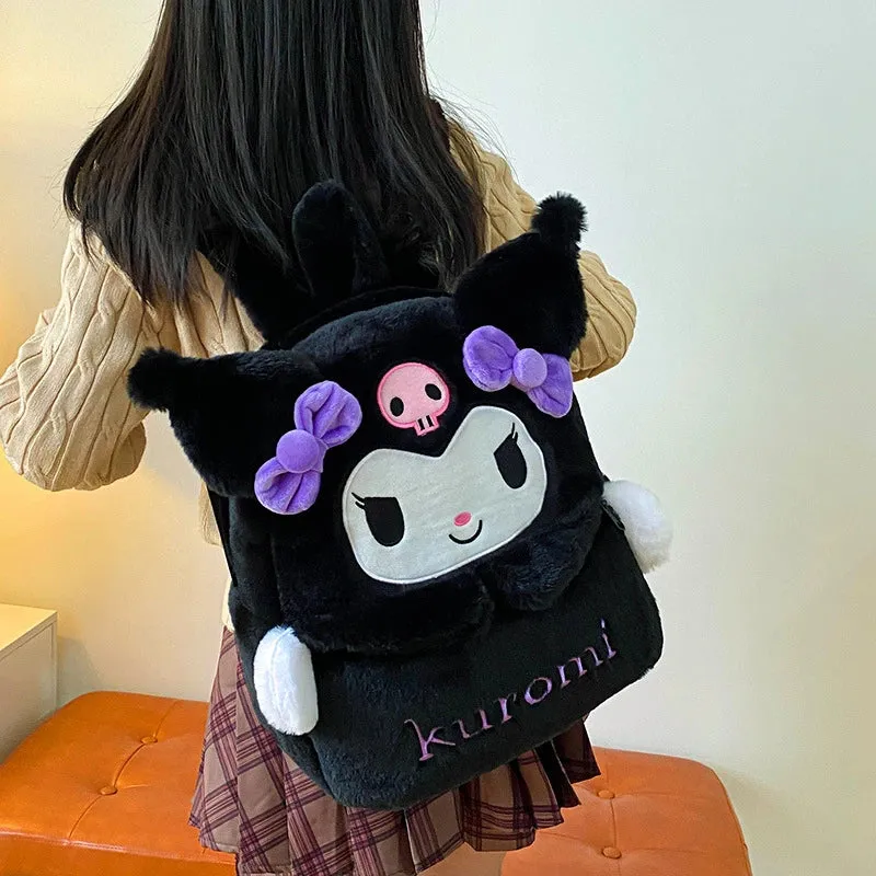 Kawaii Sanrio Plush Backpack Collection for Girls