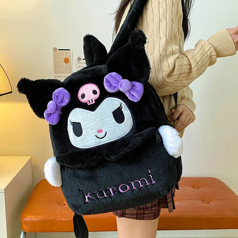 Kawaii Sanrio Plush Backpack Collection for Girls