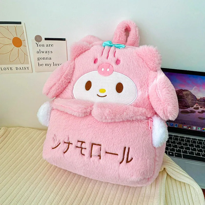 Kawaii Sanrio Plush Backpack Collection for Girls