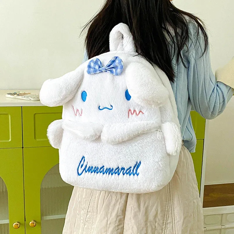 Kawaii Sanrio Plush Backpack Collection for Girls