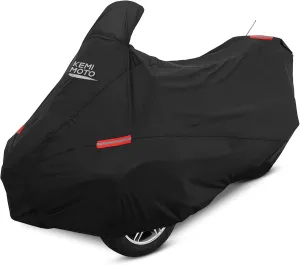 KEMIMOTO Full Cover Compatible with Can-Am Spyder RT/RT Limited 2010-2019 Cover with Reflective Strips Dustproof, Water Resistant, Sun & Heat Protection Compatible with Spyder Accessories