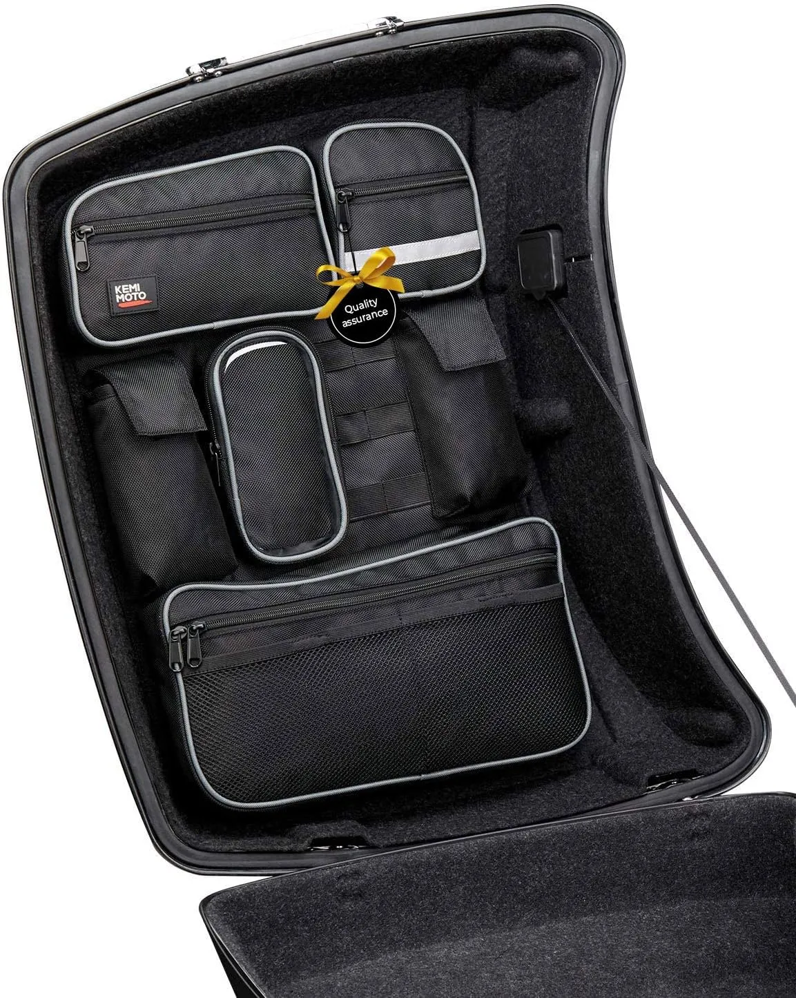 KEMIMOTO Tour Pack Lid Organizer Tour Pak Storage Bag Compatible with Electra Glide Street Glide Touring Travel-Paks 2014-2025