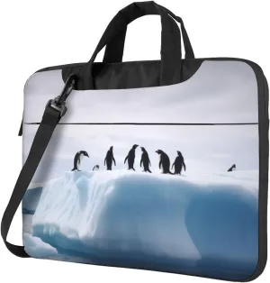 KHiry Laptop Shoulder Bag Laptop Bag Computer Bag Iceberg Penguins Messenger Bag for Unisex