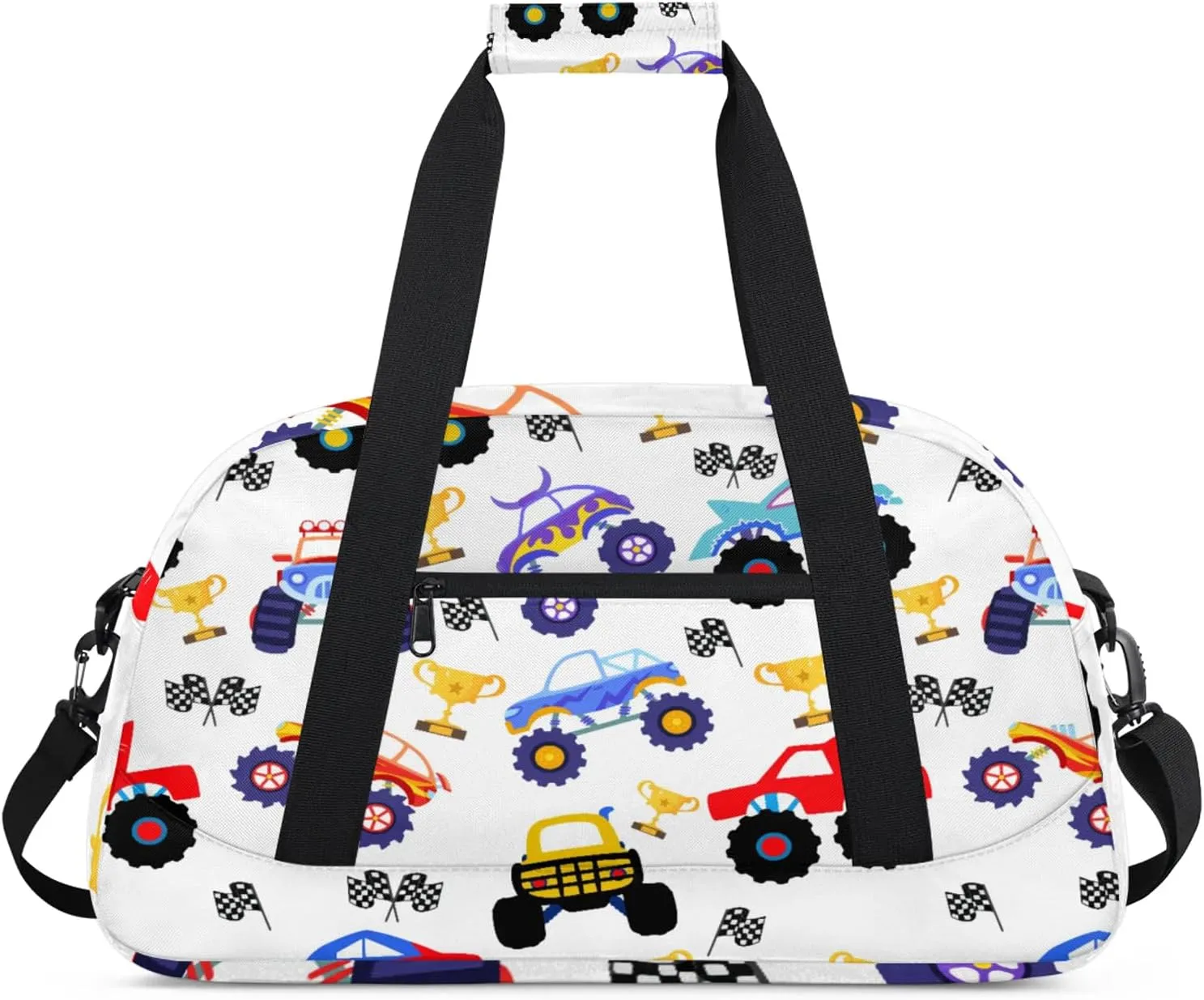 Kids Duffel Bag for Boys - Sport Gym Bag for Woman Man Weekender Overnight Bag Travel Duffle Bag Practice Workout Dance(Car)