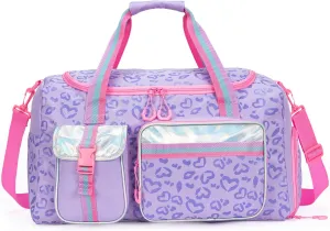 Kids Duffle Bag Girls Women Travel Bag Gifts Overnight Bag for Girls Women Tote Sleepover Bags for Girl Gym Dance Bags with Shoes Compartment