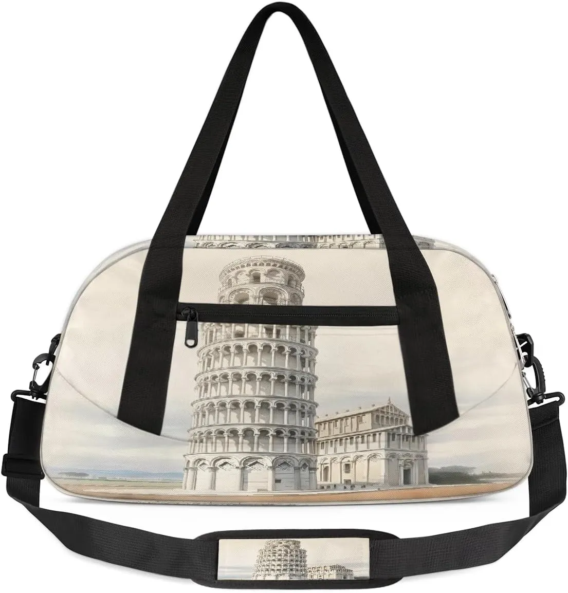 Kids Overnighter Duffel Bags for Boys & Girls,Italian City Country Travel Bags for Toddler Weekender Bag Childrens Gym Sports