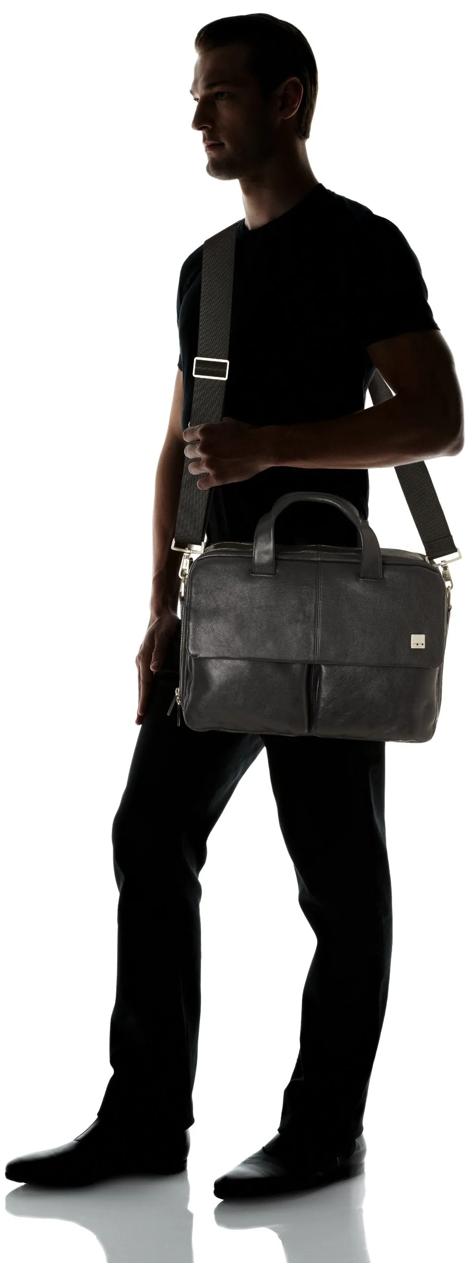 Knomo London Warwick 15" Leather Laptop Bag
