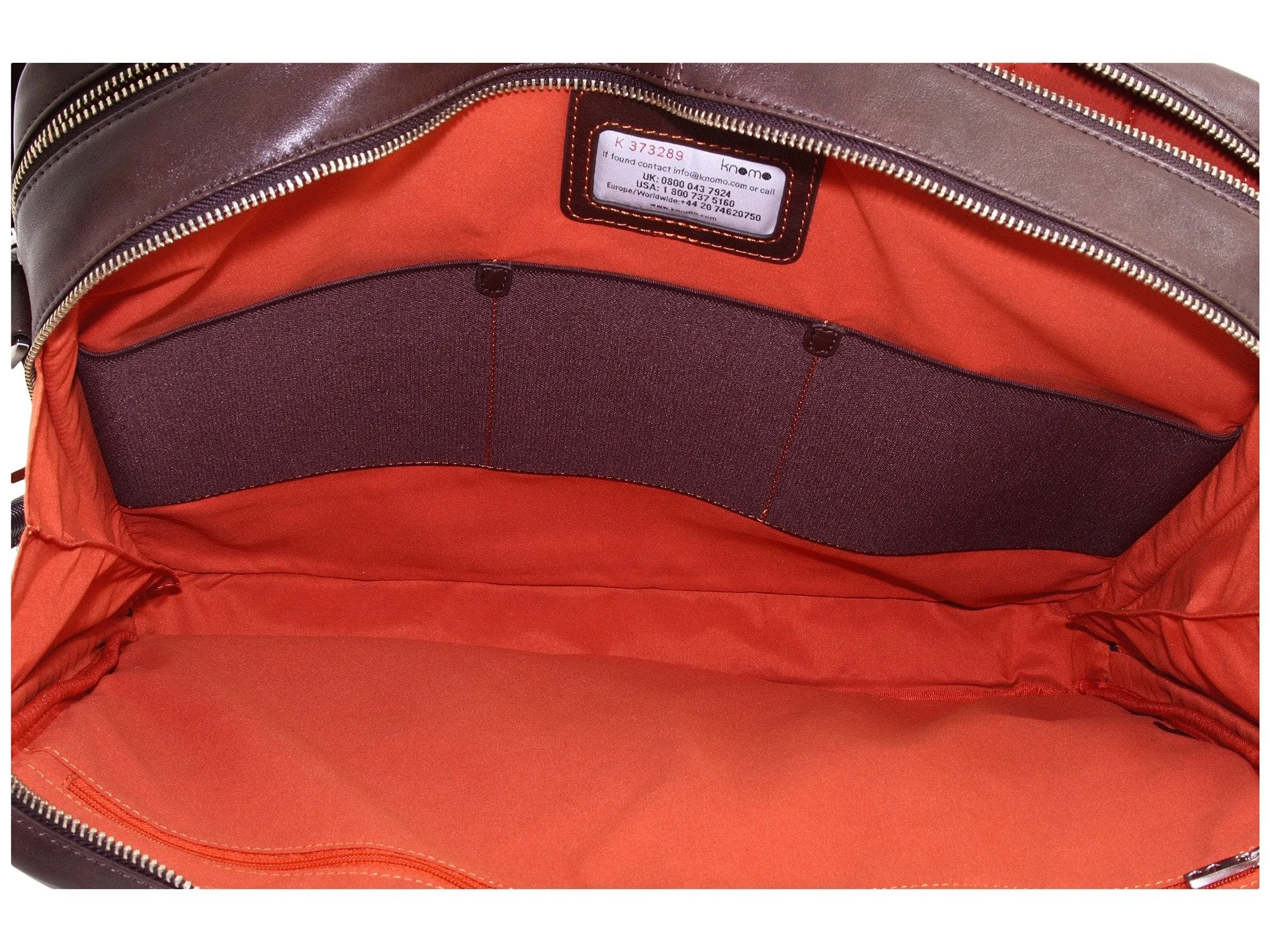 Knomo London Warwick 15" Leather Laptop Bag