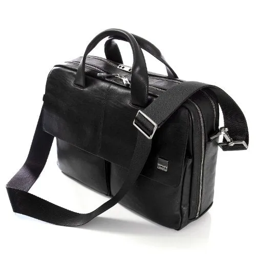 Knomo London Warwick 15" Leather Laptop Bag