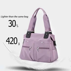 Langrents Nylon Tote Bag,Langrents Nylon Waterproof Tote Bag,Lang Rents Multi Pocket Shoulder Bag