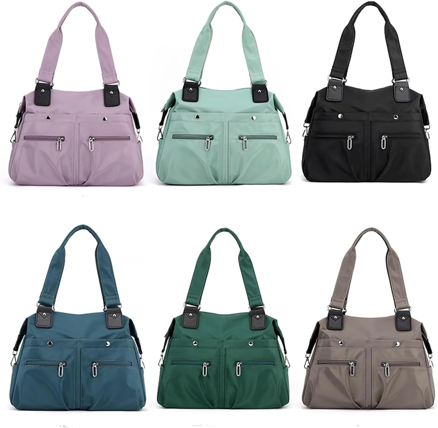 Langrents Nylon Tote Bag,Langrents Nylon Waterproof Tote Bag,Lang Rents Multi Pocket Shoulder Bag
