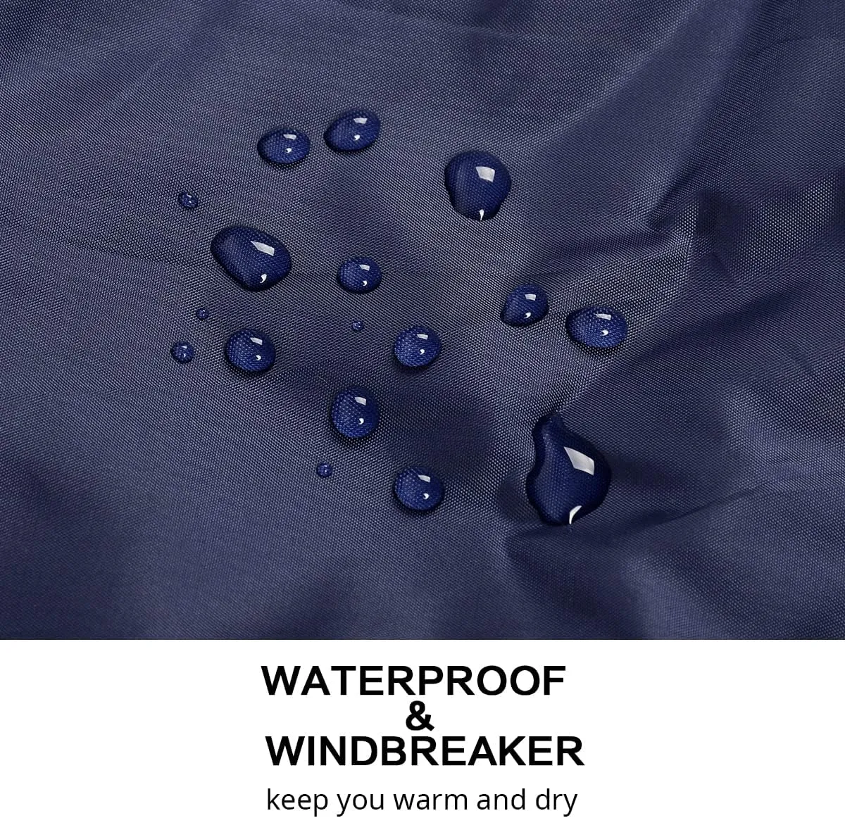 Lansbojun Mens Windbreaker Water-Resistant Lightweight Rain Jacket with Hood Wind Breakers