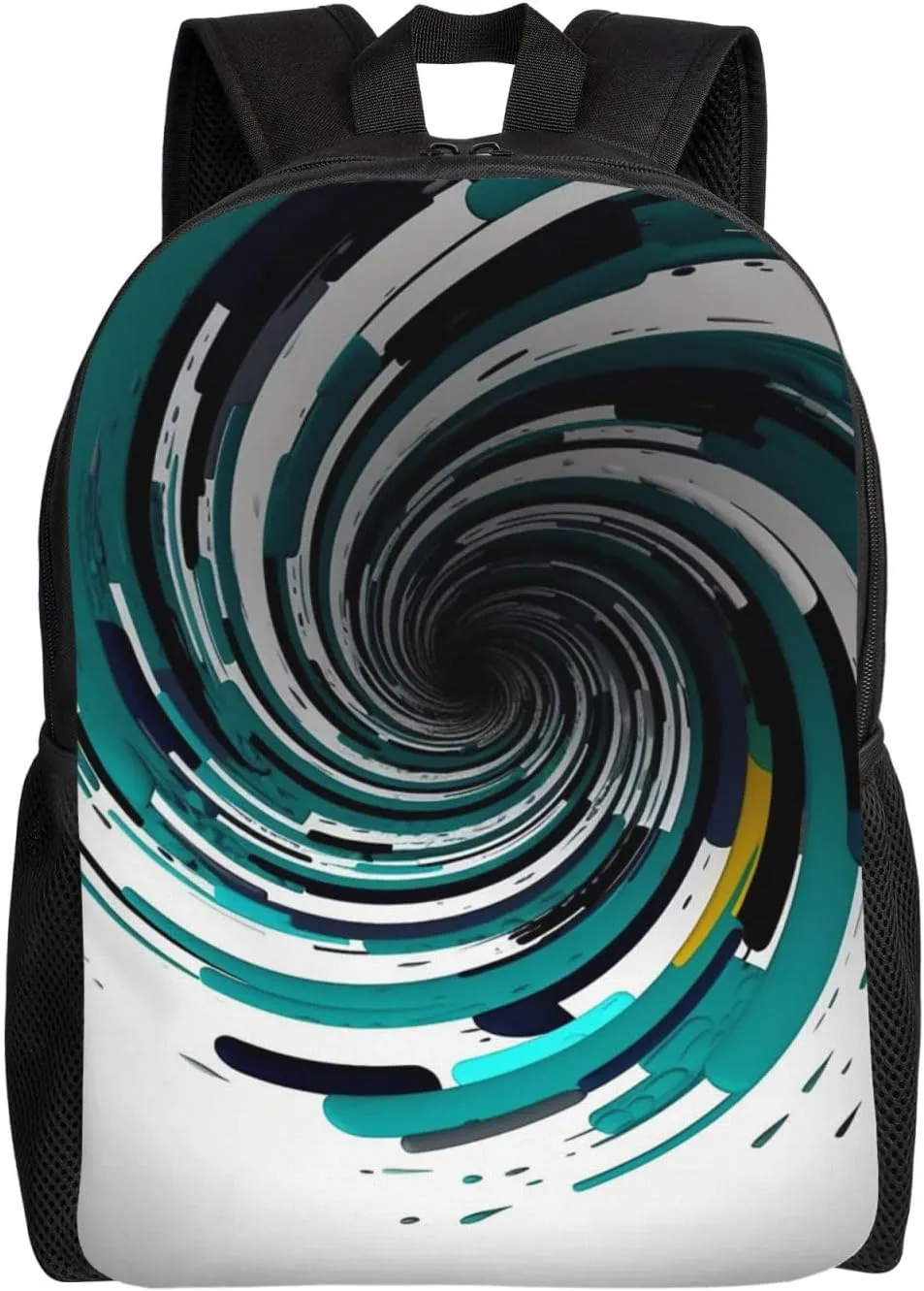 Laptop Backpack for Women Men Carry-on Backpack Abstract Circle Swirl Daypack Lightweight Travel Shoulder Bags