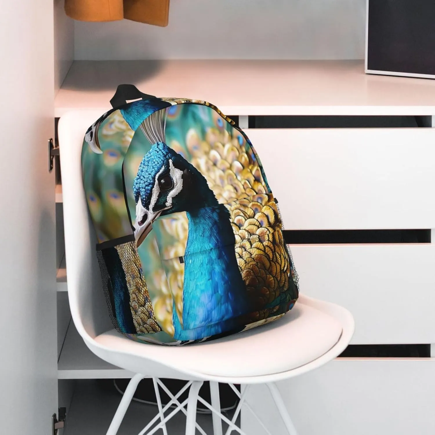Laptop Backpack Lightweight Backpack for Men Women Daypack Beautiful peacock Laptop Bag Casual Backpack for Travel