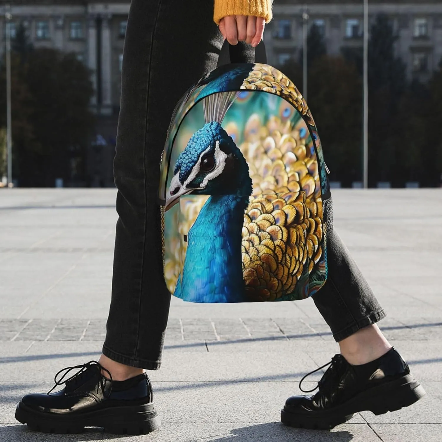 Laptop Backpack Lightweight Backpack for Men Women Daypack Beautiful peacock Laptop Bag Casual Backpack for Travel