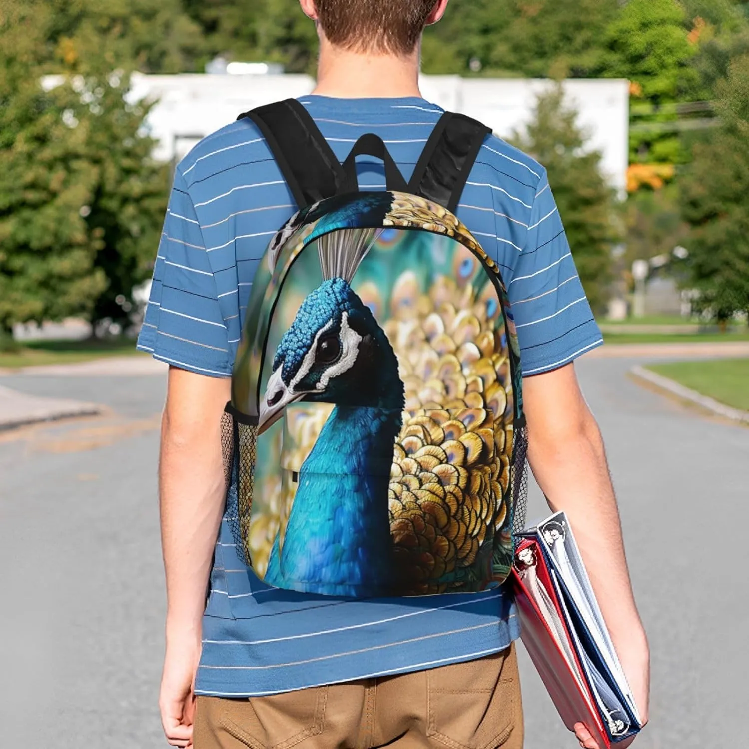 Laptop Backpack Lightweight Backpack for Men Women Daypack Beautiful peacock Laptop Bag Casual Backpack for Travel