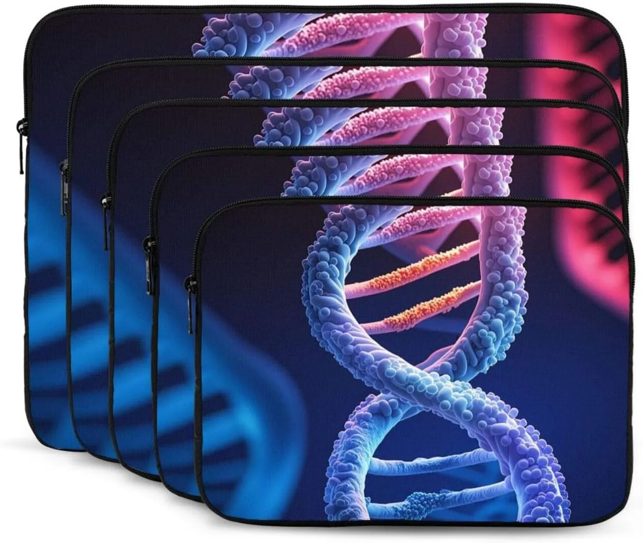 Laptop Case Sleeve DNA Genetic Helix Laptop Bag Computer Carrying Case 15 Inch Notebook Protective Sleeve Cover
