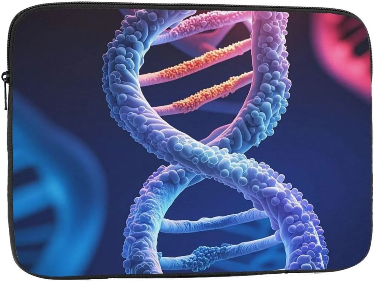 Laptop Case Sleeve DNA Genetic Helix Laptop Bag Computer Carrying Case 15 Inch Notebook Protective Sleeve Cover