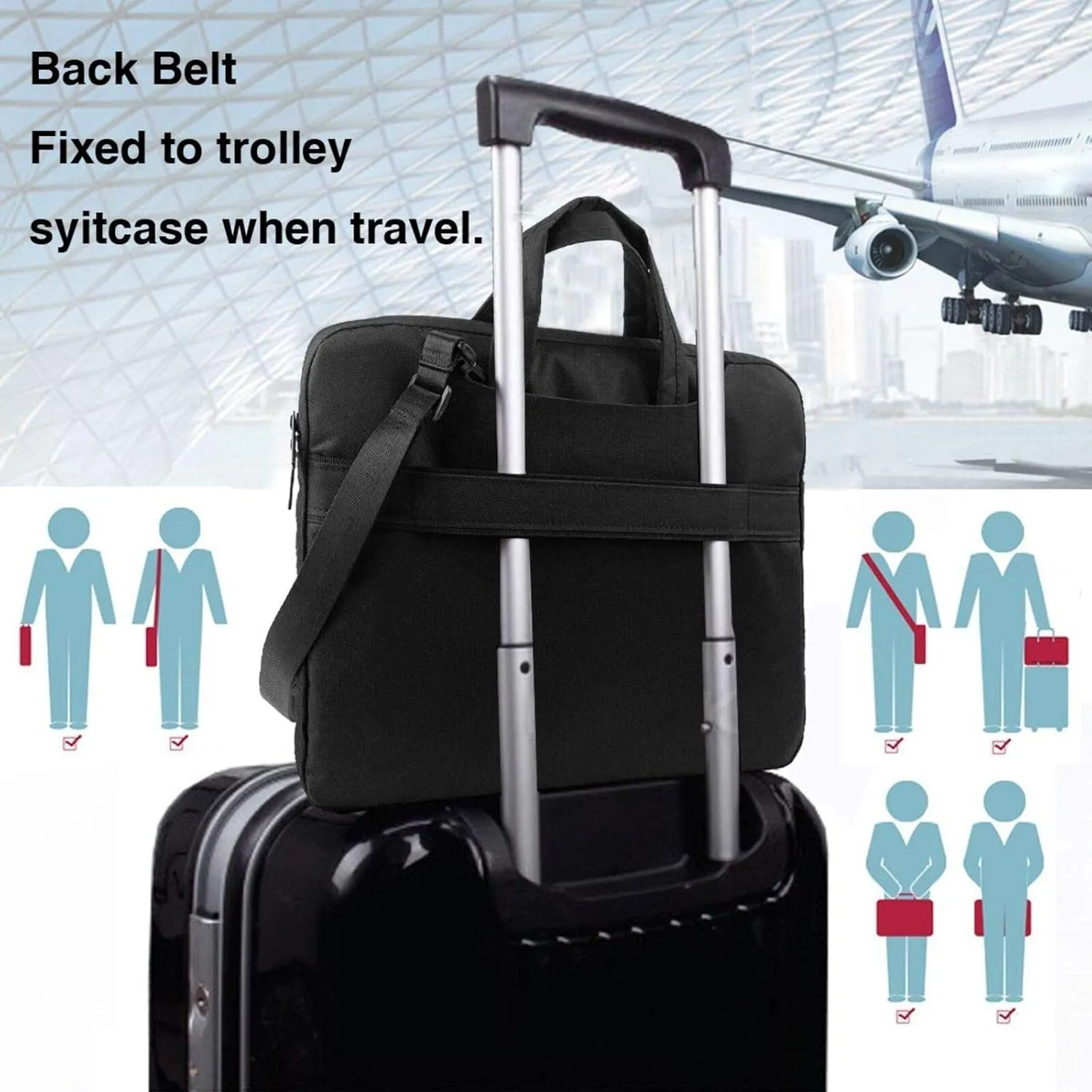 Laptop Shoulder Bag 13-15.6 inch Laptop Bag agricultural machinery Computer Bag Messenger Bag for Men Women