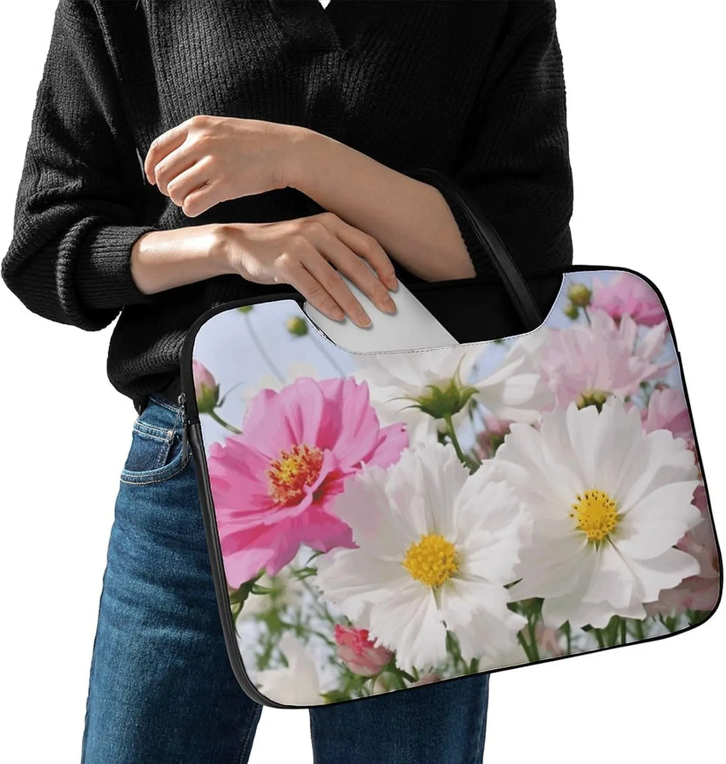 Laptop Shoulder Bag 16.5 Inch Laptop Bag Lovely Alpaca Computer Bag Messenger Bag for Men Women