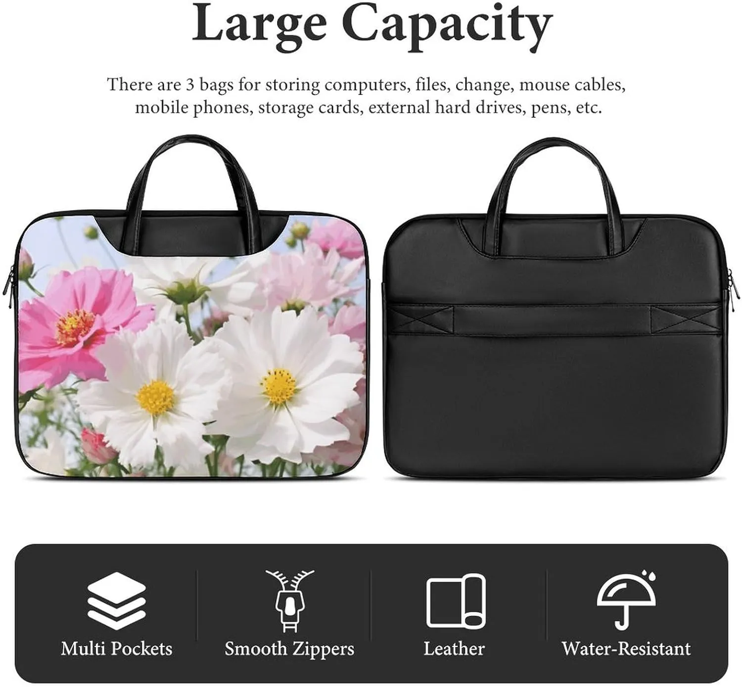 Laptop Shoulder Bag 16.5 Inch Laptop Bag Lovely Alpaca Computer Bag Messenger Bag for Men Women