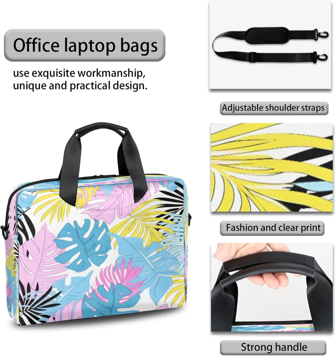 Laptop Shoulder Bag Compatible with Handle, Messenger Shoulder Case for Tablet, Laptop Carrying Case