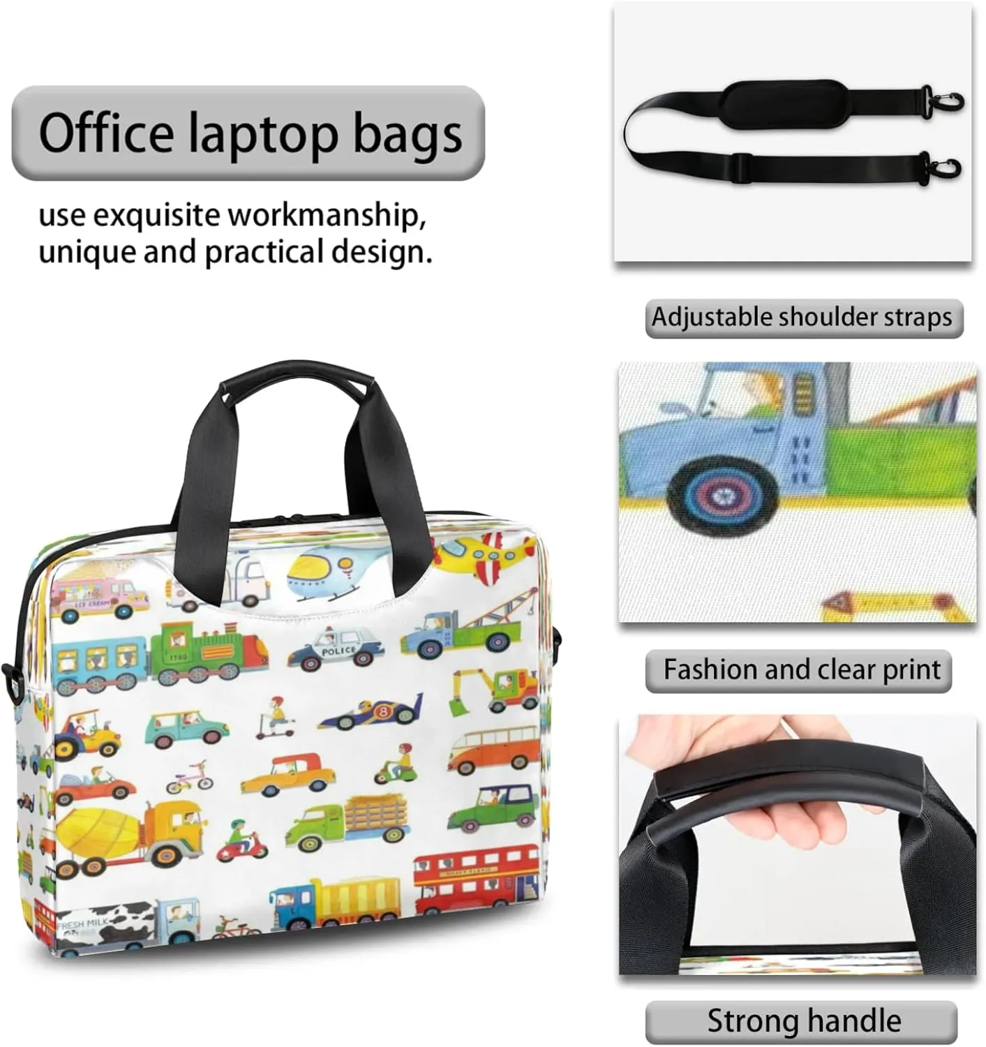 Laptop Shoulder Bag Compatible with Handle, Messenger Shoulder Case for Tablet, Laptop Carrying Case