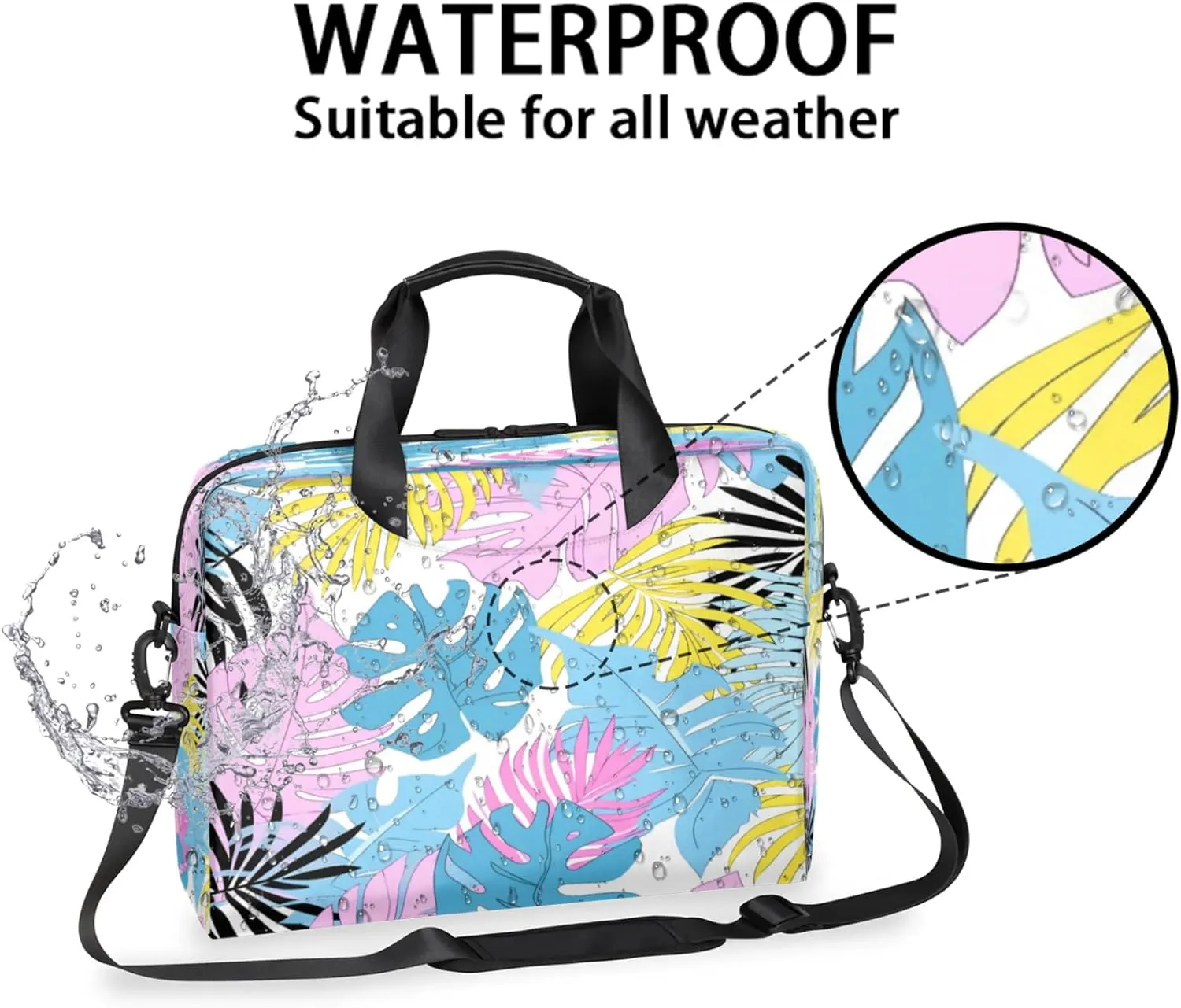 Laptop Shoulder Bag Compatible with Handle, Messenger Shoulder Case for Tablet, Laptop Carrying Case