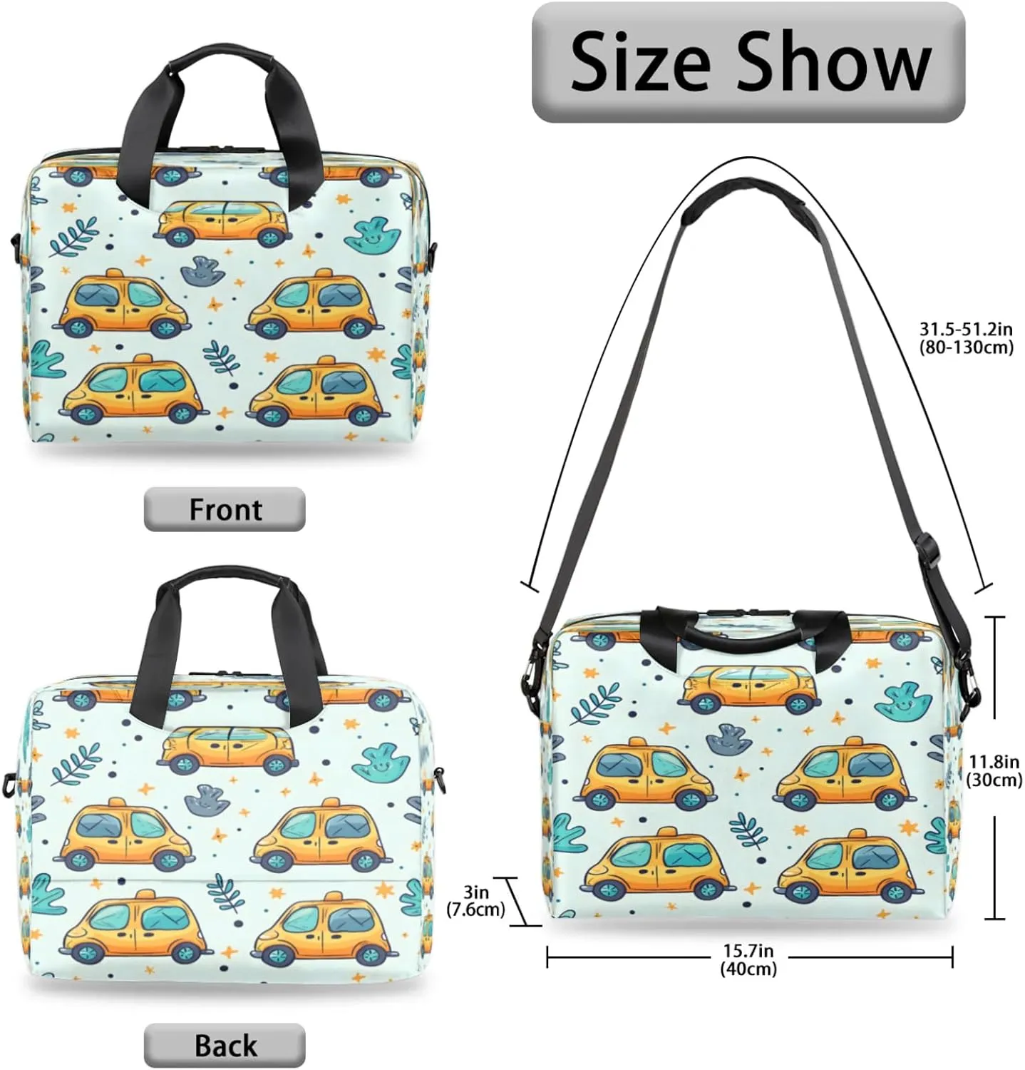 Laptop Shoulder Bag Compatible with Handle, Messenger Shoulder Case for Tablet, Laptop Carrying Case