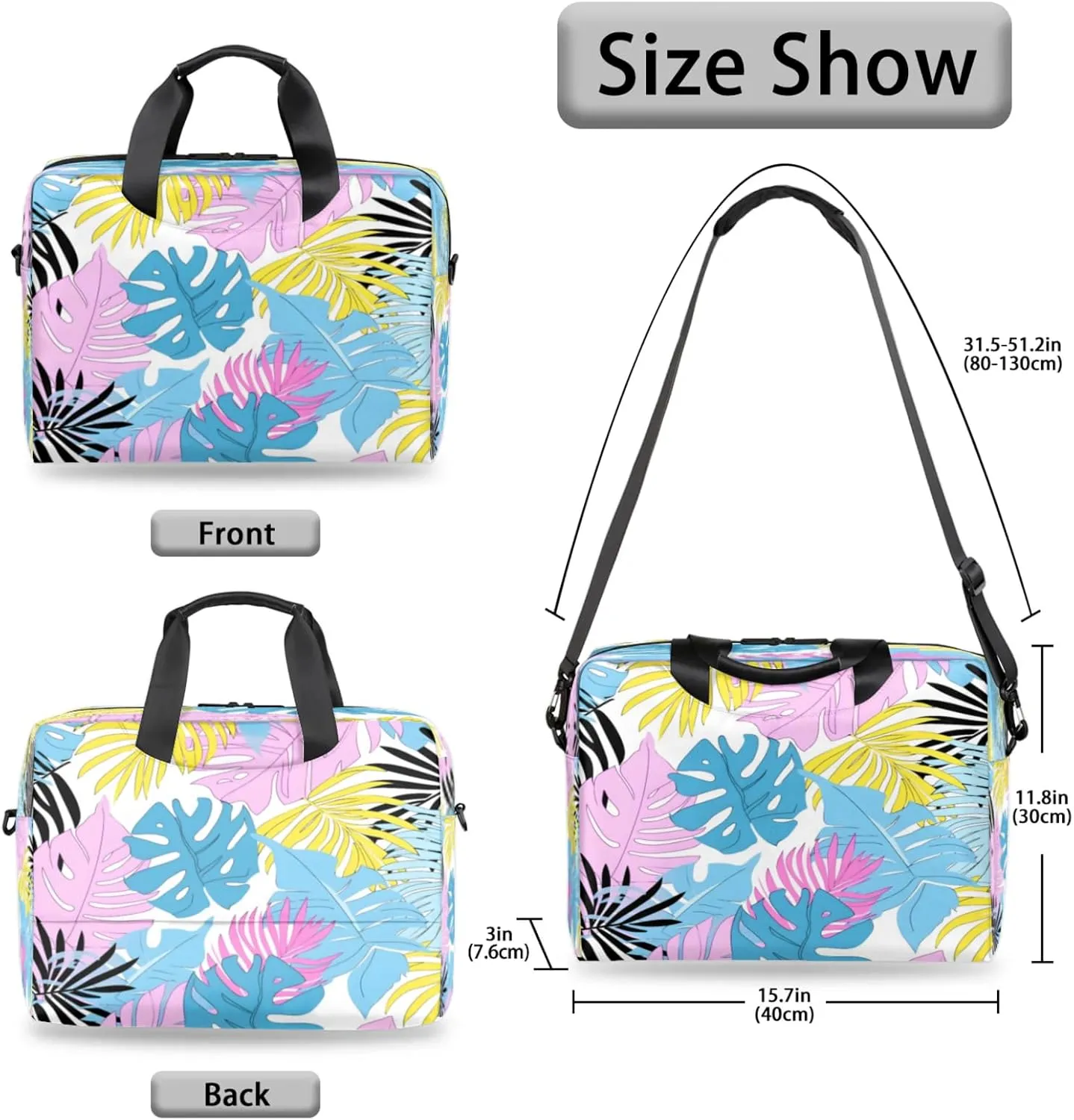 Laptop Shoulder Bag Compatible with Handle, Messenger Shoulder Case for Tablet, Laptop Carrying Case