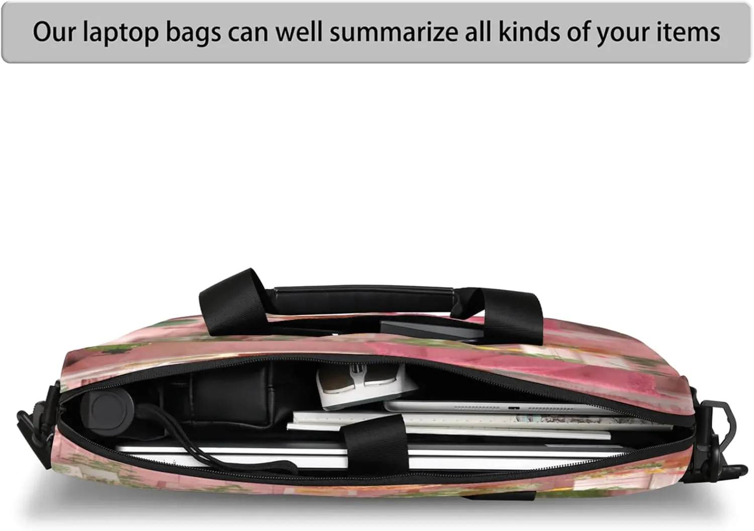 Laptop Shoulder Bag Compatible with Handle, Messenger Shoulder Case for Tablet, Laptop Carrying Case