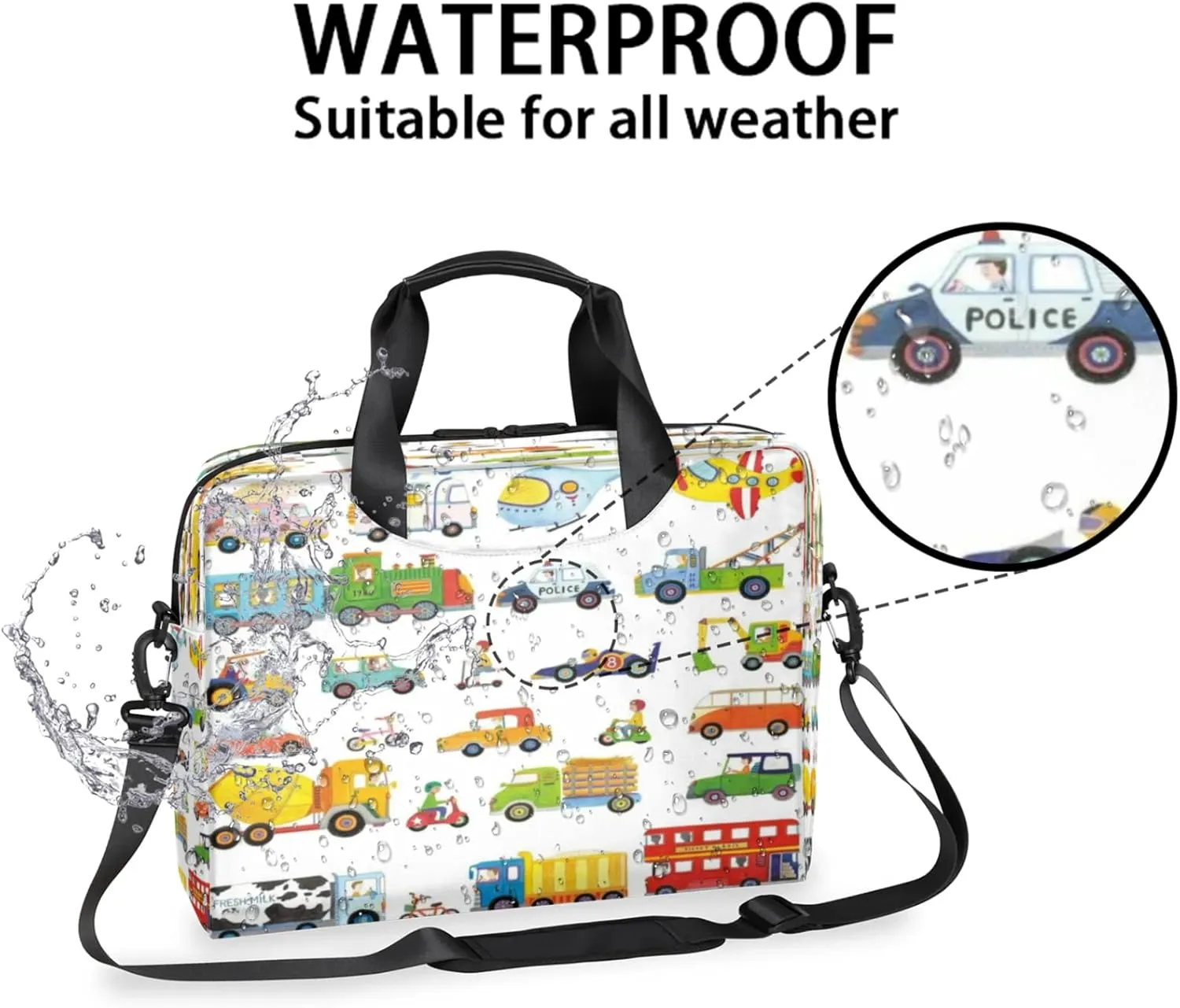 Laptop Shoulder Bag Compatible with Handle, Messenger Shoulder Case for Tablet, Laptop Carrying Case
