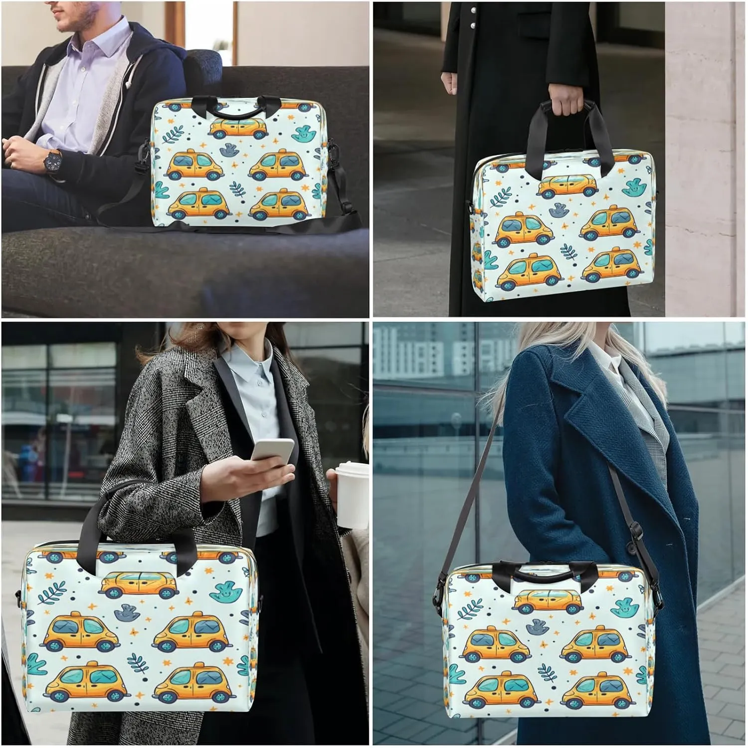 Laptop Shoulder Bag Compatible with Handle, Messenger Shoulder Case for Tablet, Laptop Carrying Case