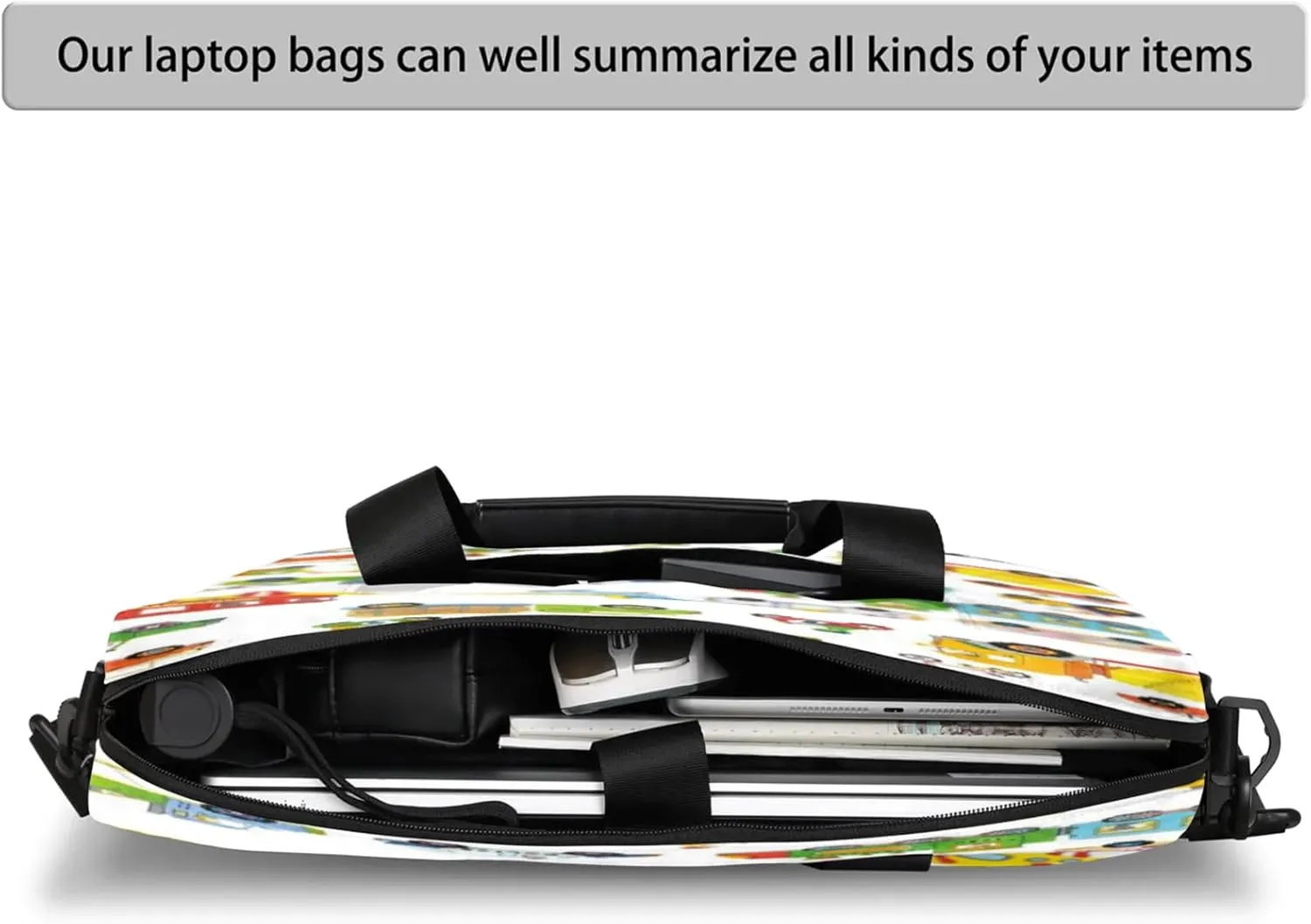 Laptop Shoulder Bag Compatible with Handle, Messenger Shoulder Case for Tablet, Laptop Carrying Case