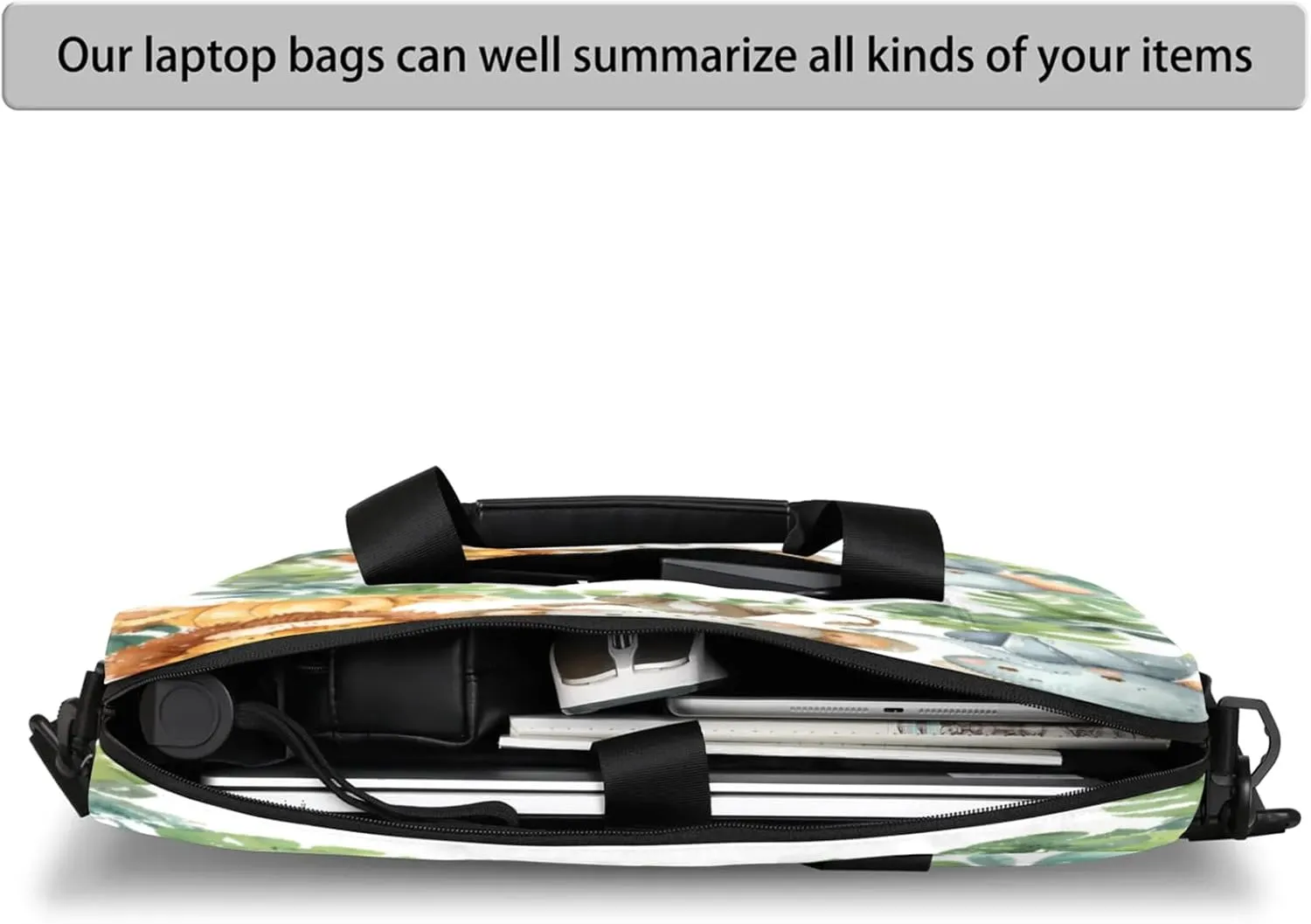 Laptop Shoulder Bag Compatible with Handle, Messenger Shoulder Case for Tablet, Laptop Carrying Case
