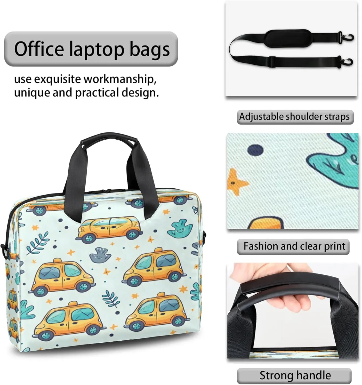 Laptop Shoulder Bag Compatible with Handle, Messenger Shoulder Case for Tablet, Laptop Carrying Case