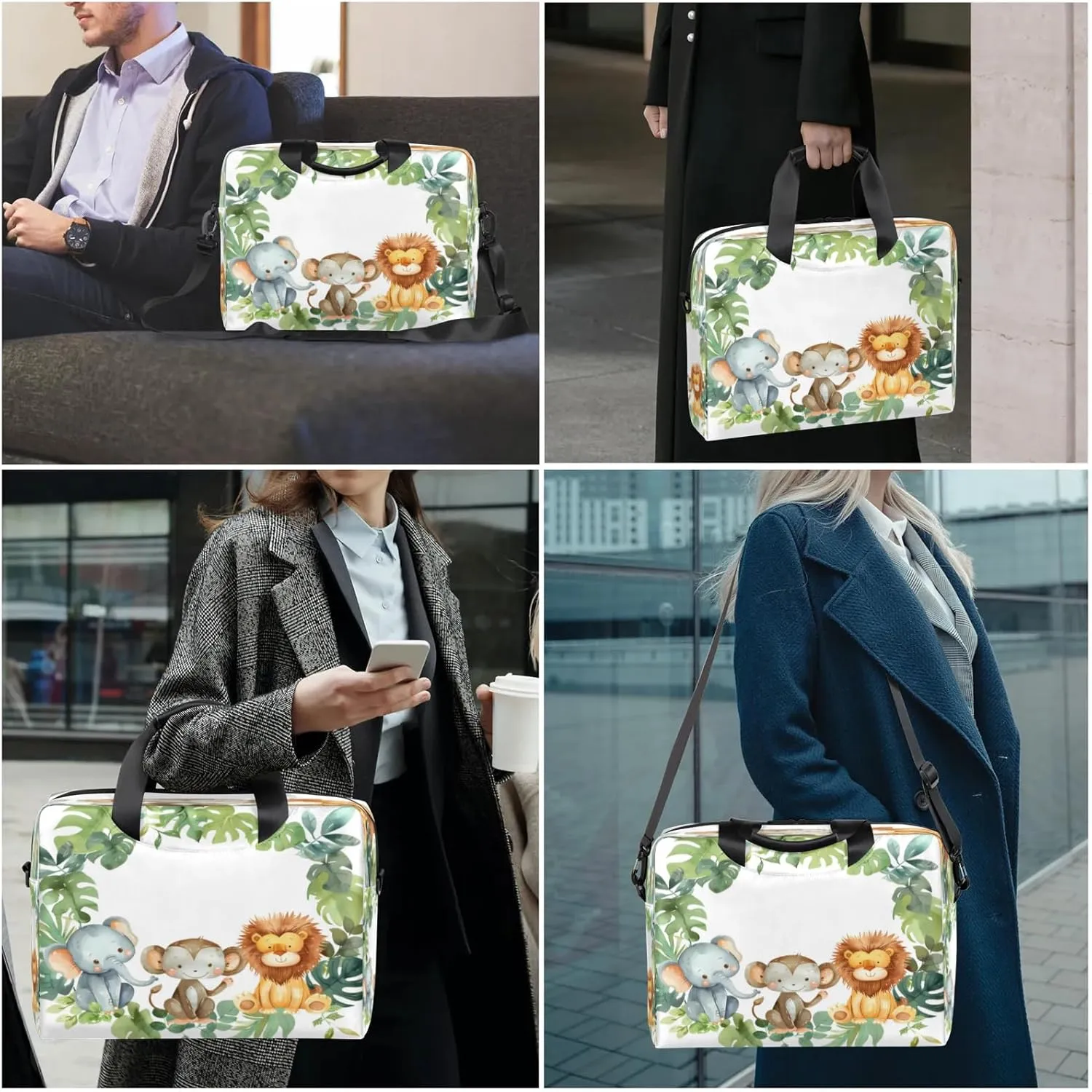 Laptop Shoulder Bag Compatible with Handle, Messenger Shoulder Case for Tablet, Laptop Carrying Case