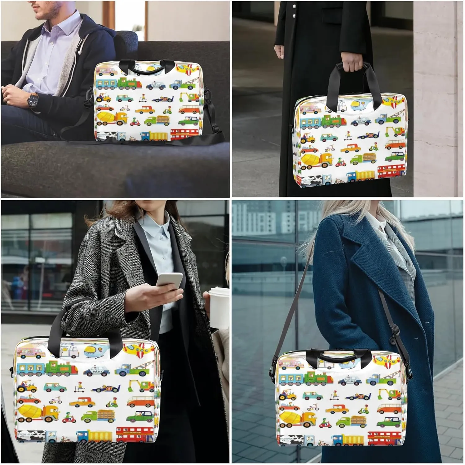 Laptop Shoulder Bag Compatible with Handle, Messenger Shoulder Case for Tablet, Laptop Carrying Case