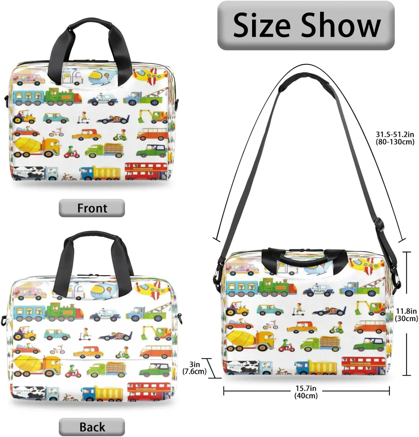 Laptop Shoulder Bag Compatible with Handle, Messenger Shoulder Case for Tablet, Laptop Carrying Case