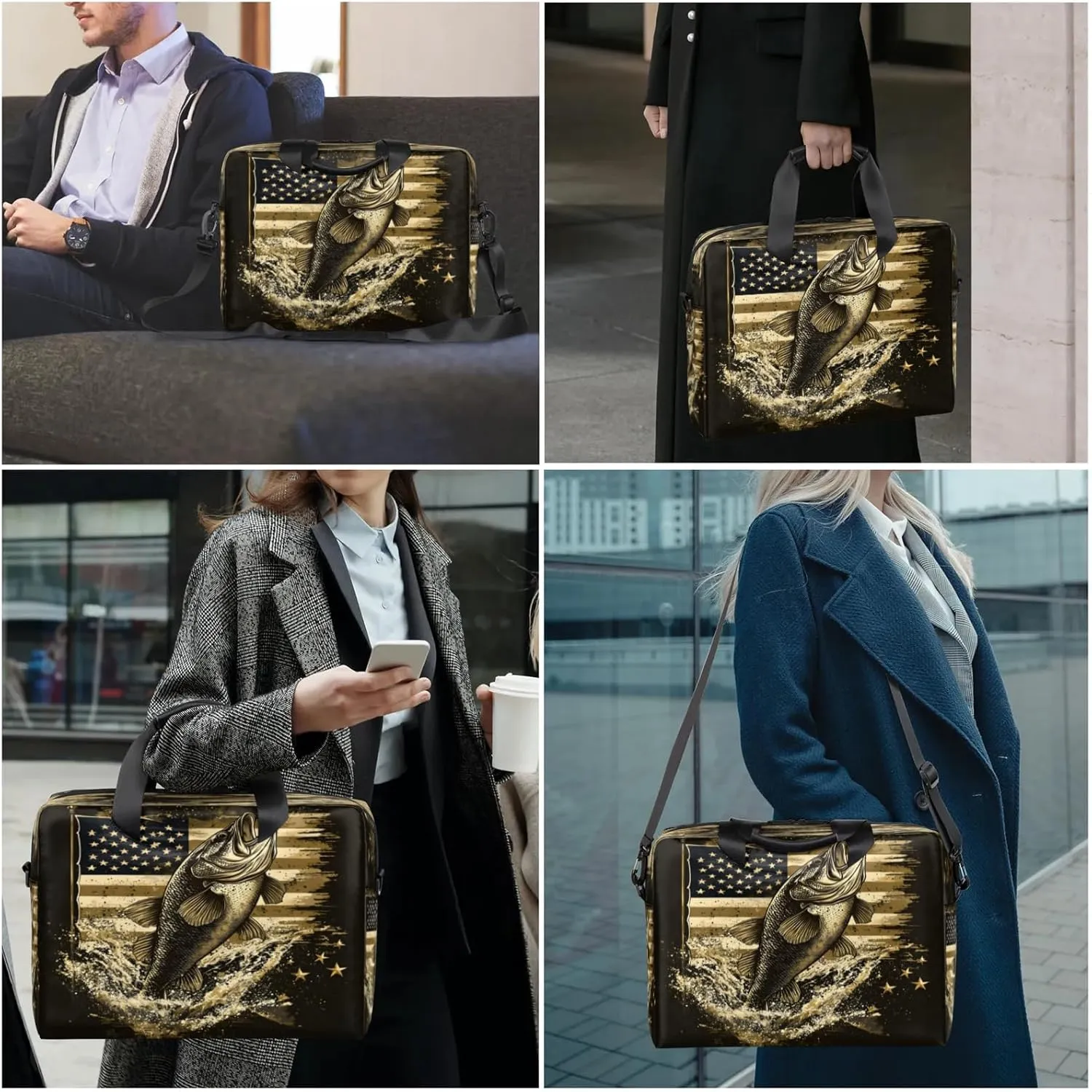 Laptop Shoulder Bag Compatible with Handle, Messenger Shoulder Case for Tablet, Laptop Carrying Case