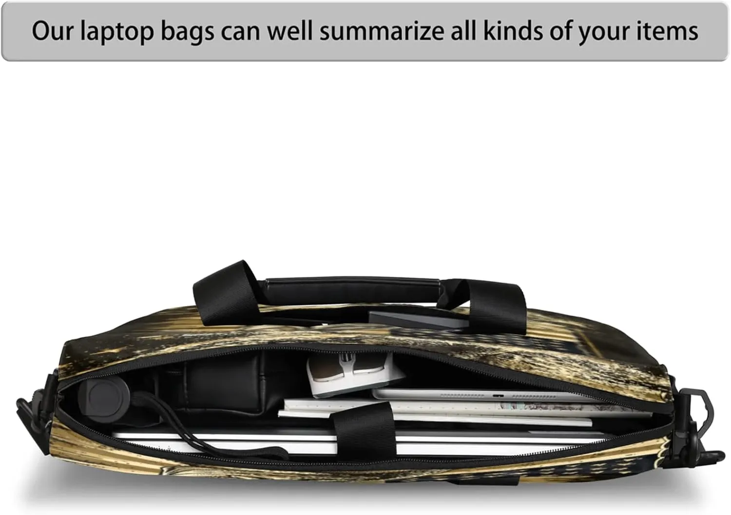 Laptop Shoulder Bag Compatible with Handle, Messenger Shoulder Case for Tablet, Laptop Carrying Case