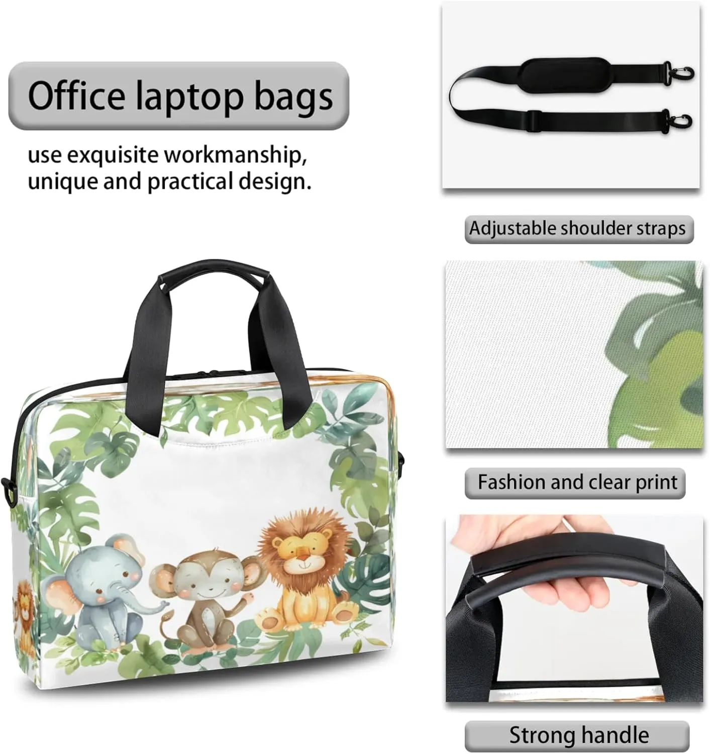 Laptop Shoulder Bag Compatible with Handle, Messenger Shoulder Case for Tablet, Laptop Carrying Case