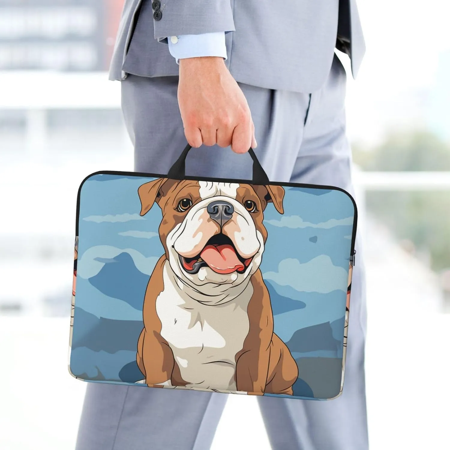 Laptop Shoulder Bag Messenger Bag Evil skull Laptop Bag Computer Bag for Men Women